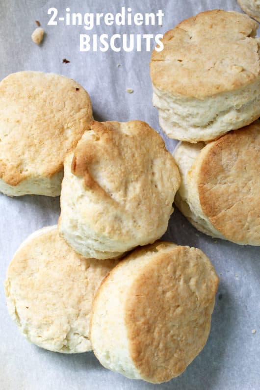 TWO INGREDIENT BISCUITS Easy, delicious biscuits recipe.