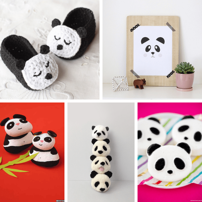 Panda bear crazy! How to make PANDA MARSHMALLOWS and 29 other panda treats and crafts, in honor of the pandas at the National Zoo.