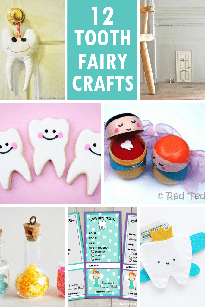 A roundup of 12 TOOTH FAIRY CRAFTS and DIY ideas for the tooth fairy your kid will love, including tooth pillows, fairy gifts, and more. 