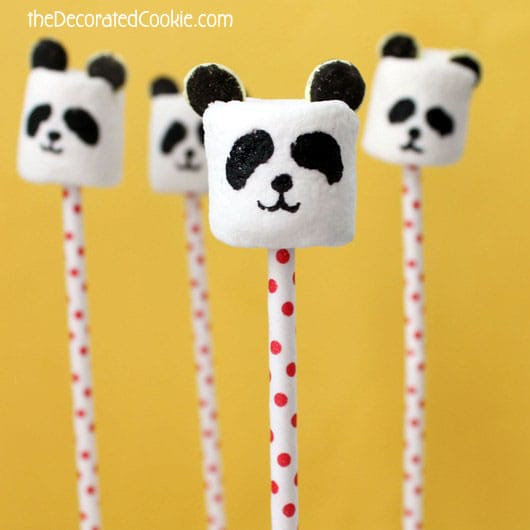 panda bear marshmallows and a roundup of panda bear treats and crafts 
