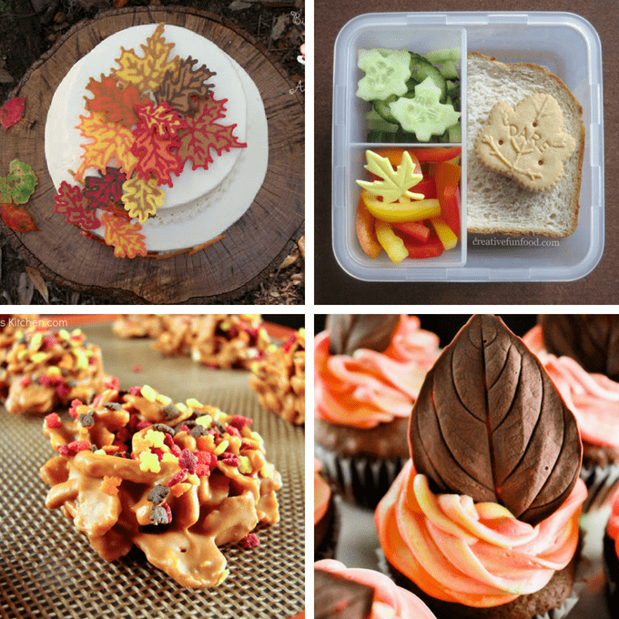 collage of leaf foods 