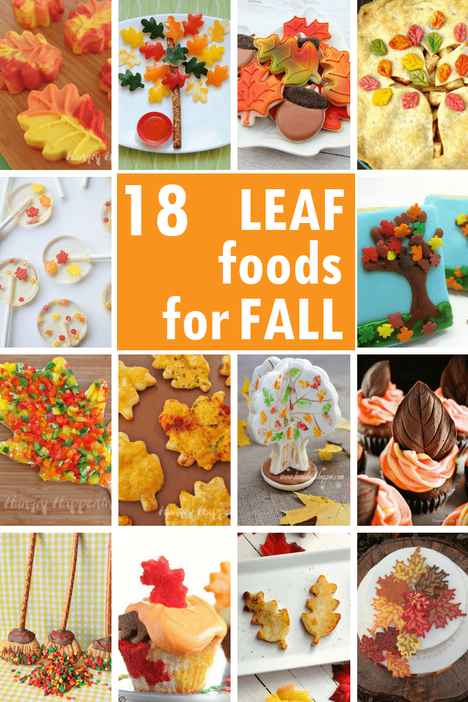 collage of fall desserts