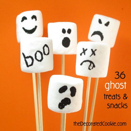 BOO!! 36 Ghost treats and snacks for Halloween 