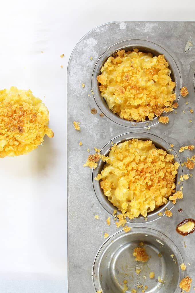 Fun food for kids, MAC AND CHEESE CUPS: Mac and cheese with crunchy Kix topping. Bake mac and cheese "cupcakes" in a muffin tin.