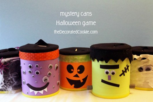 halloween game mystery cans