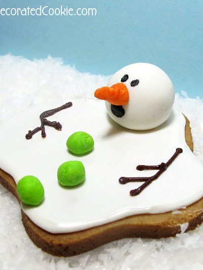 the ORIGINAL melting snowman cookie - the decorated cookie