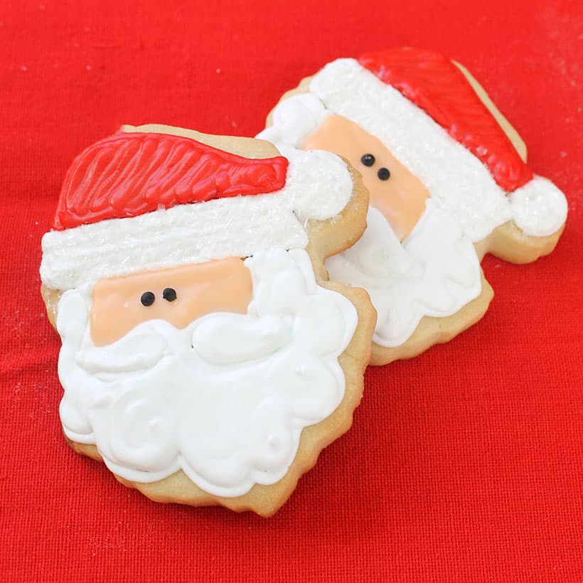 Santa cookies 