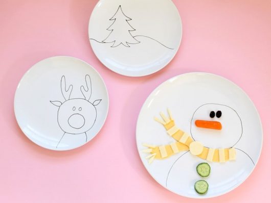 DIY Christmas plates