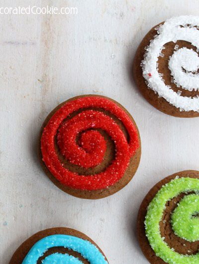 gingerbread swirl cookies