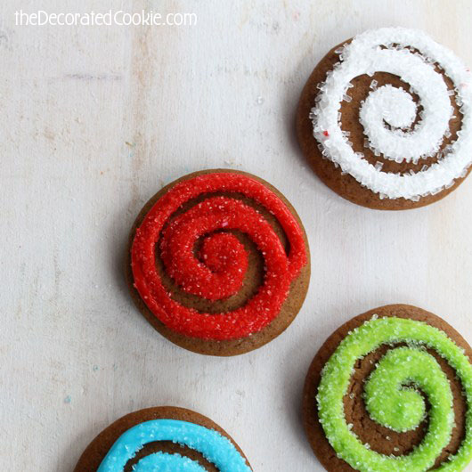 gingerbread swirl cookies