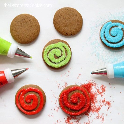 gingerbread swirl cookies for christmas 