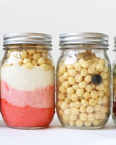 4 mason jar snacks for kids