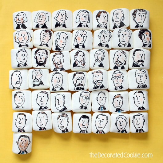 Presidents' Day marshmallows