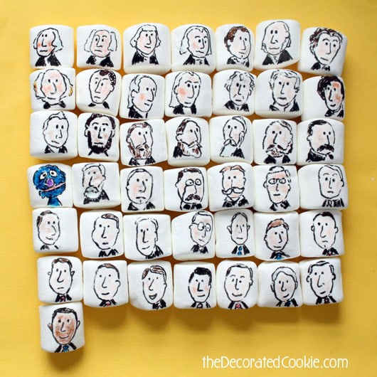 Presidents' Day marshmallows