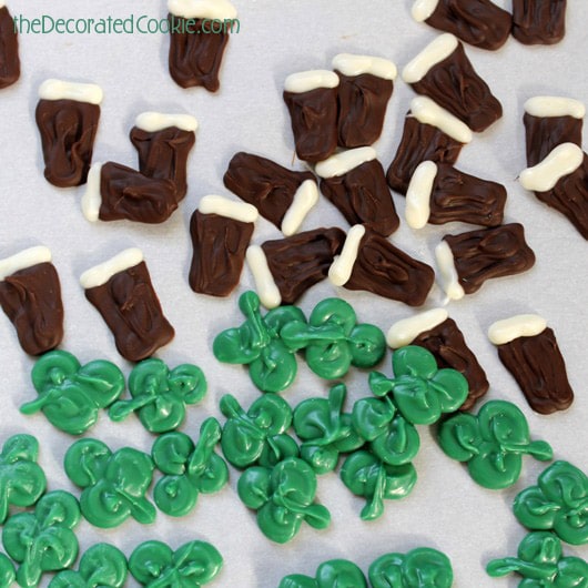 Guinness and shamrock St. Patrick's Day snack mix