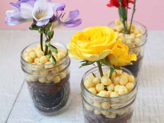 Flower Chocolate Cake Cups