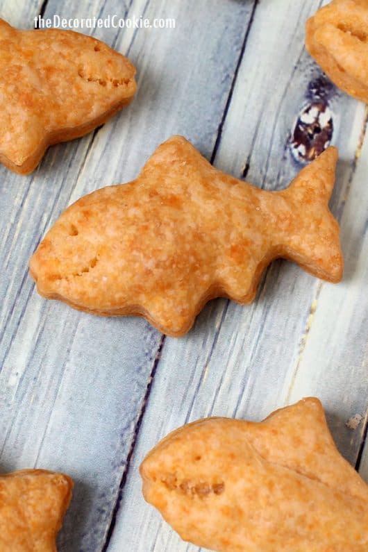 Homemade goldfish crackers, the classic Pepperidge Farm snack.