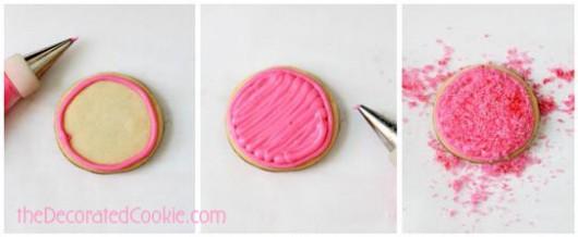 pink princess pedestal cookies 
