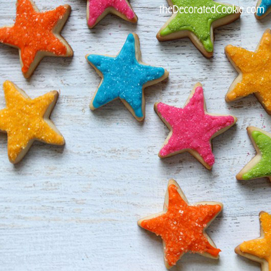 how to make superstar cookies for the teacher - star cookies 