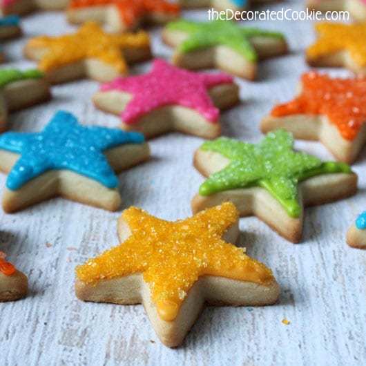 how to make superstar cookies for the teacher - star cookies 