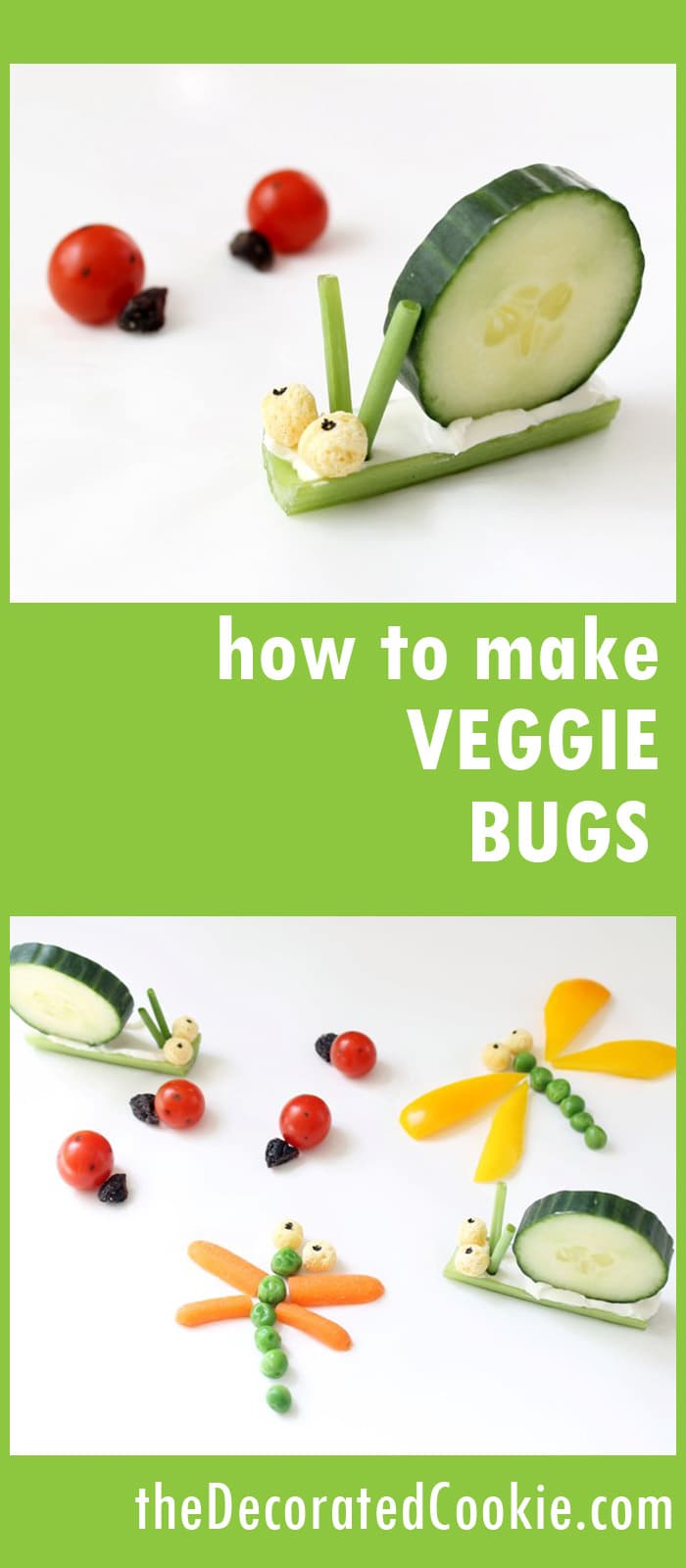 How to Make Simple Veggie Bugs