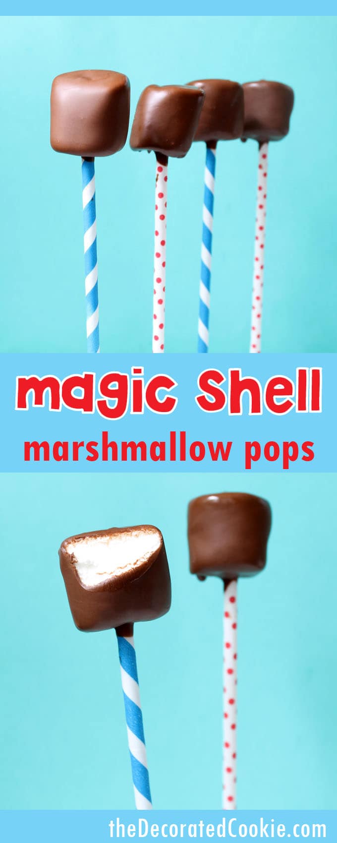 magic shell marshmallow pops -- 2-ingredient homemade magic shell 