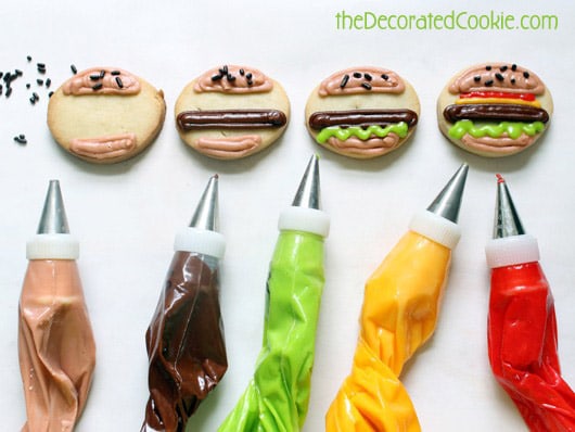 burger cookies