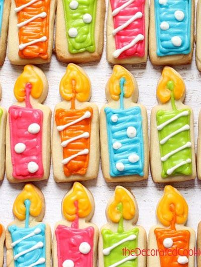 how to make birthday candle cookies