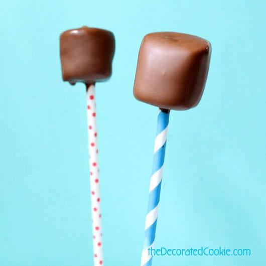 magic shell marshmallow pops