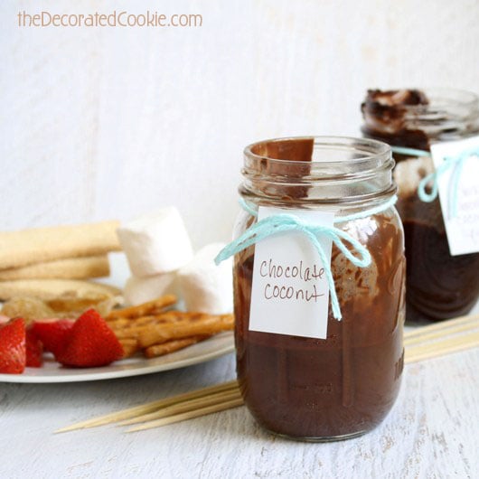 how to make chocolate coconut fondue to go (in minutes!)