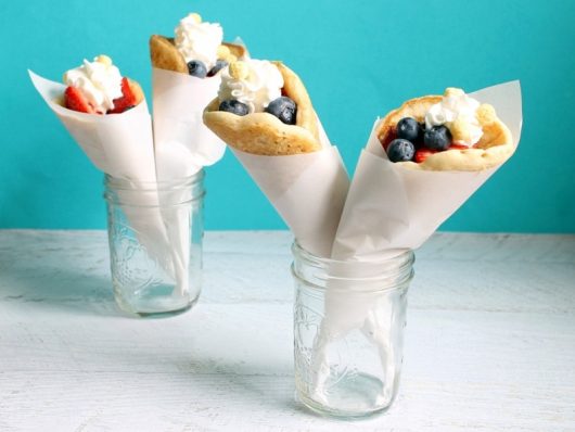 pancake cones! or, handheld breakfast