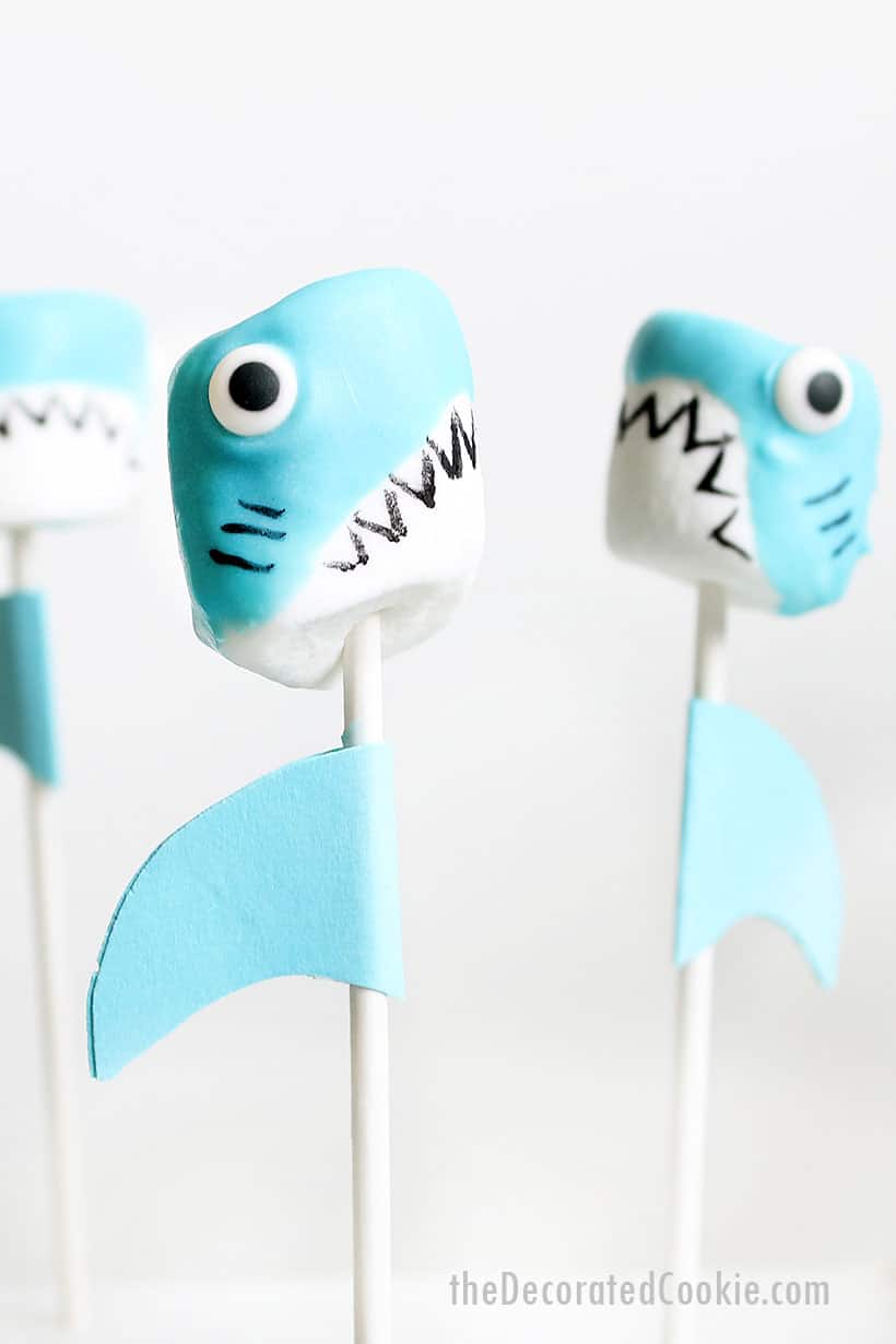 shark marshmallows summer treat idea