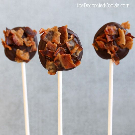 how to make bacon chocolate pops