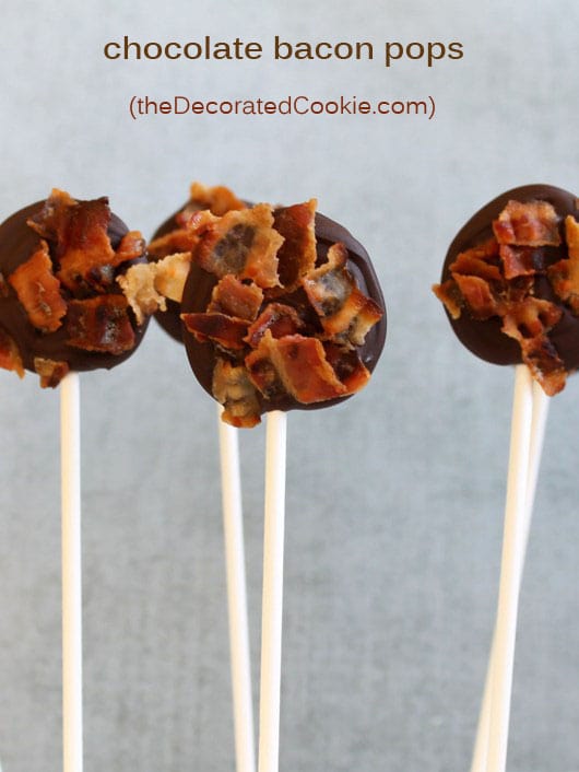 how to make bacon chocolate pops