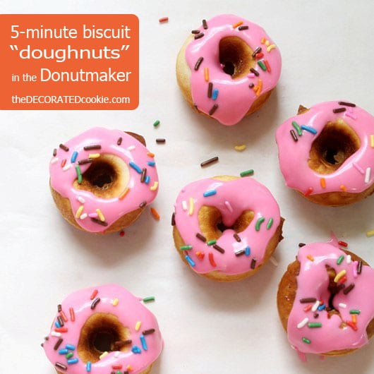 how to make biscuit "doughnuts" in the Babycakes Donut Maker