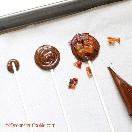 how to make bacon chocolate pops