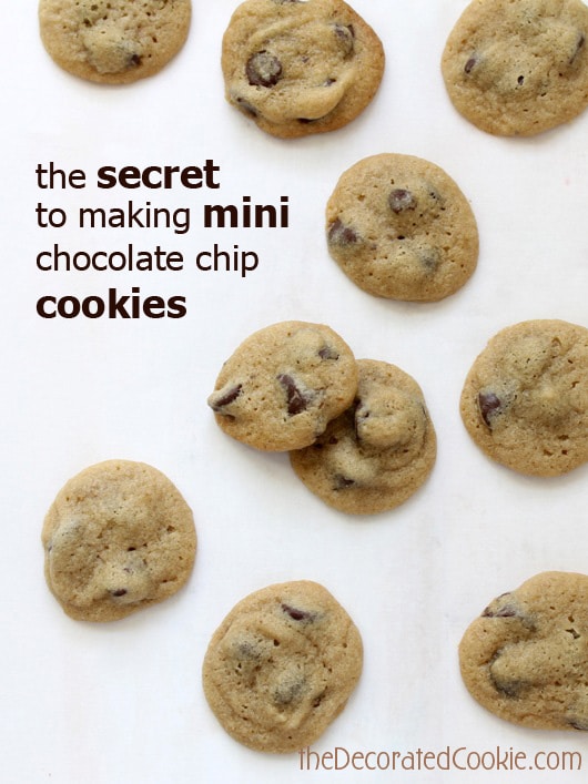 easy-to-make MINI chocolate chip cookies