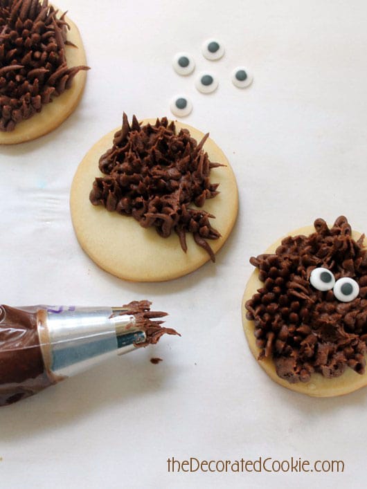 how to make easy werewolf cookies for Halloween 