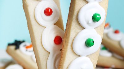snowman cookie sticks