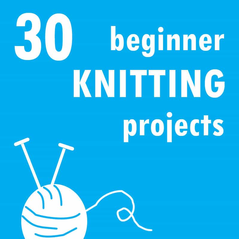Easy beginner knitting projects