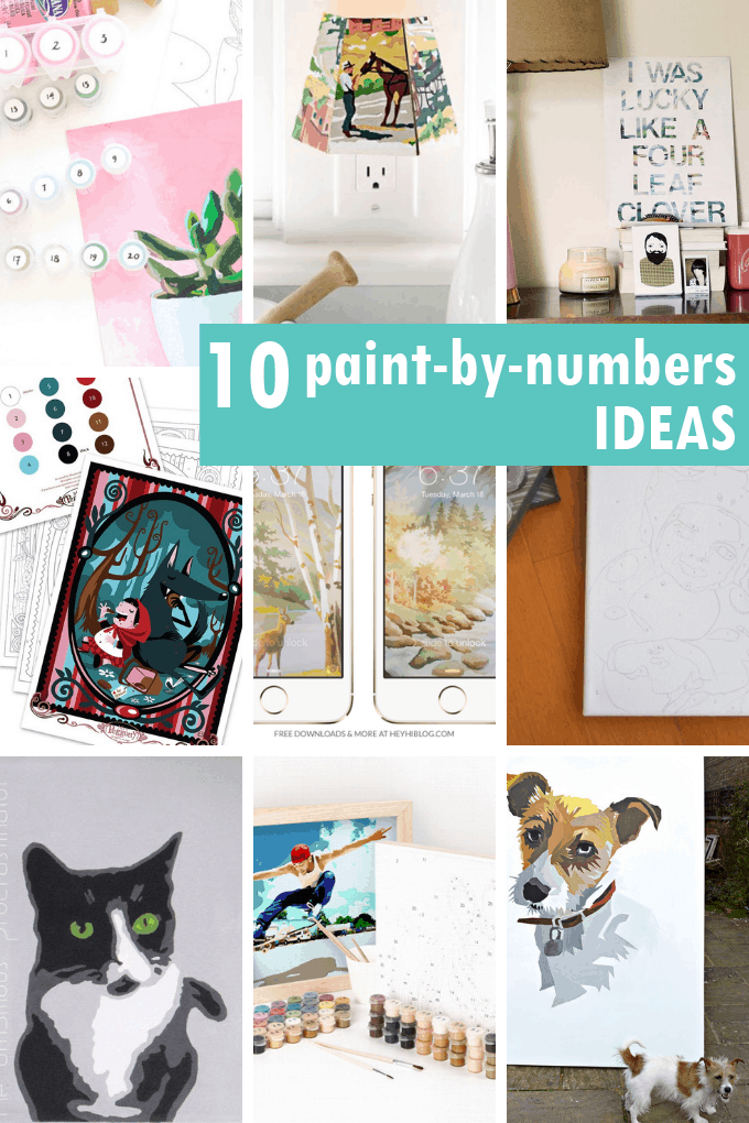 PAINT-BY-NUMBER IDEAS and projects, a fun, artistic hobby. Make your own paint-by-number, great craft kids, decor ideas and more.