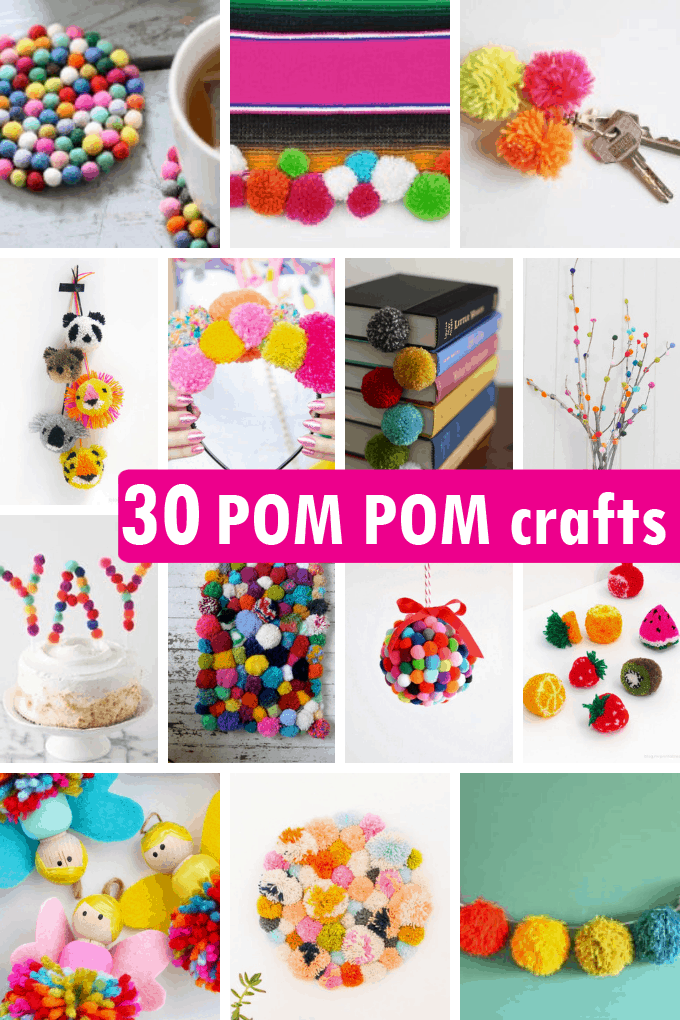 How to Make Yarn Pom Poms  How to make a pom pom, Crafts, Yarn crafts