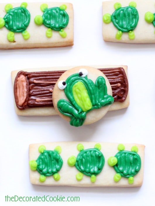 Frogger cookies