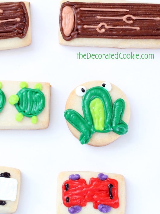 frogger cookies