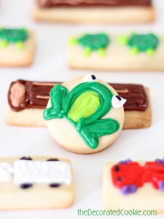 Frogger cookies