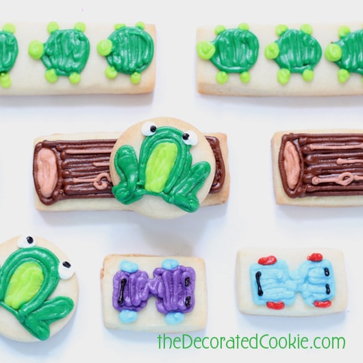 Frogger cookies