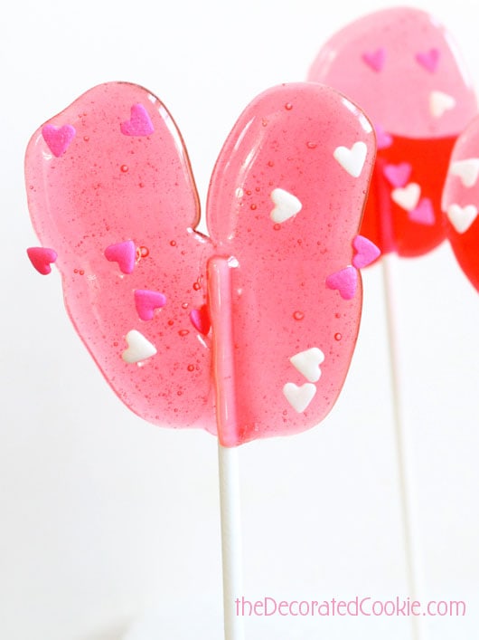 EASY Jolly Rancher Valentine's Day lollipops