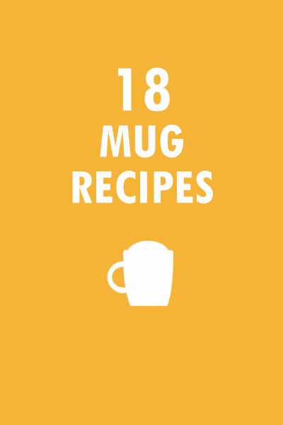 roundup of recipes to make in a mug in the microwave