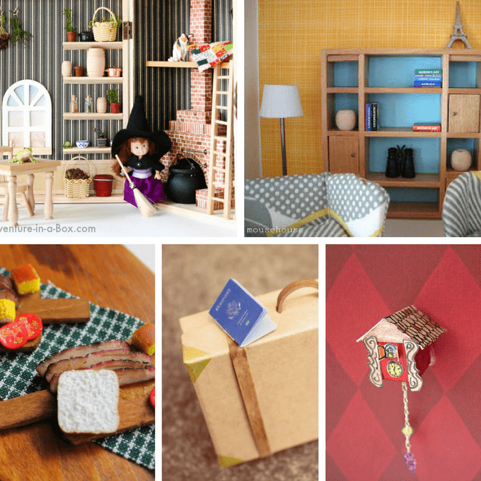 make dollhouse furniture out of everyday items