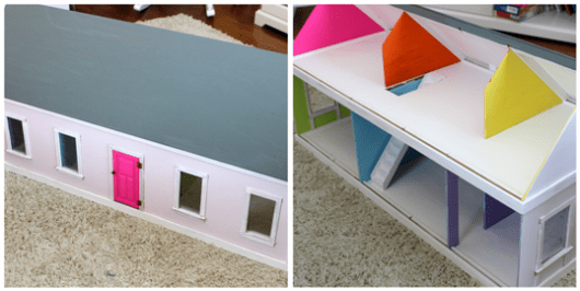 painted dollhouse